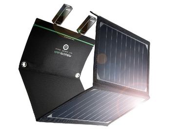 オレンジ色の太陽電池パネルUSBの充電器、携帯用防水太陽電池の充電器